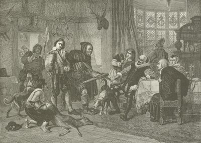 Shakespeare arrested for deer stealing by Julius Friedrich Anton Schrader